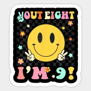 Im 9 Birthday Boys Girls 9Th Birthday 9 Years Old Sticker